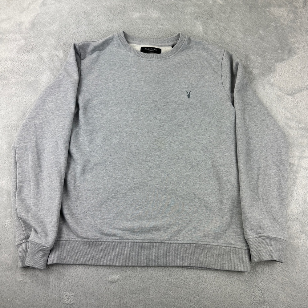 AllSaints Grey Raven Crewneck Men’s Size M